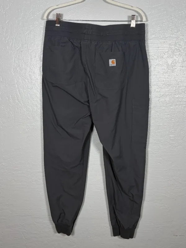 Carhartt Force Women L Gray Essential Jogger Scrub Pants Medical Nurse Doctor - Image 4