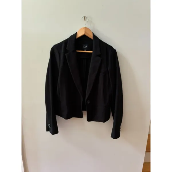 GAP Women's Black Blazer Jacket Size Small Classic One-Button Career - Image 2
