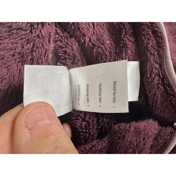 The North Face Women's Small Sherpa Fleece Pullover Sweater Purple 1/4 Zip‎ Soft - Image 7