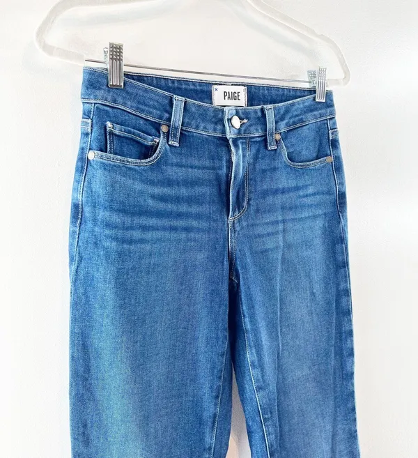 Paige Skyline Mid Rise 5 Pocket Denim Bootcut Jeans Blue 28 / 6 - Image 7