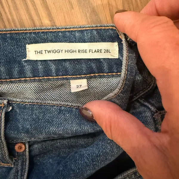 Denim Forum Dark Blue Flare Jeans Size undefined - Image 4