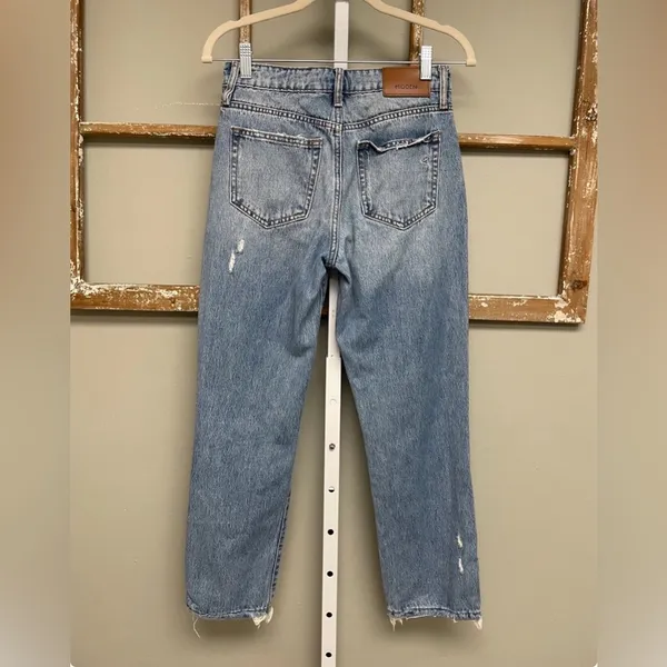 HIDDEN Los Angeles Ella High Rise Distressed Straight Leg Jeans Size 24 - Image 2