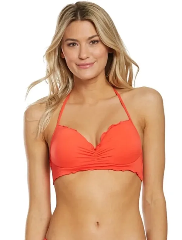 Victorias Secret Getaway Halter 36C bottom M . Coral bikini set - Image 2