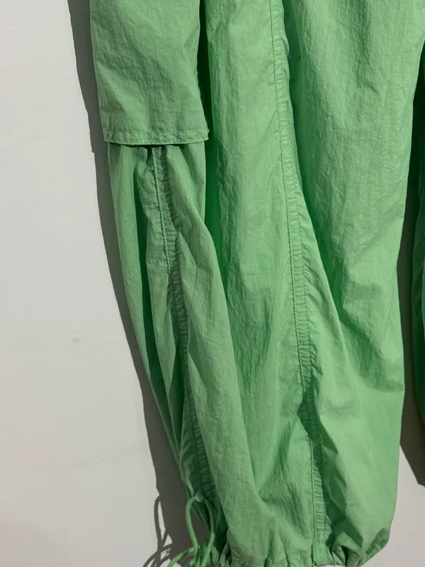 NWT Anthropologie Mint Green Cargo Drawstring Joggers Daily Practice - Image 10
