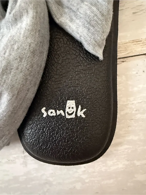 Women’s Size 9 Black Gray Strappy Sandals Sanuk Brand Brand NEW - Image 2