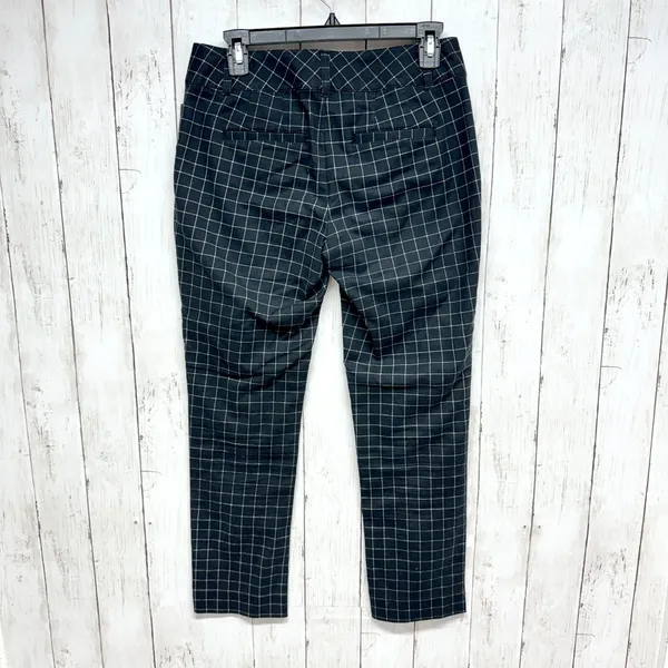 White‎ House Black Market Pants Women 4 Plaid Crop Slim Straight Business Casual - Image 6