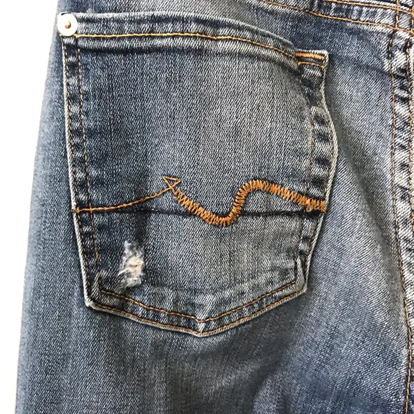 7 for All Mankind Straight Leg Jeans Size 30 - Image 5