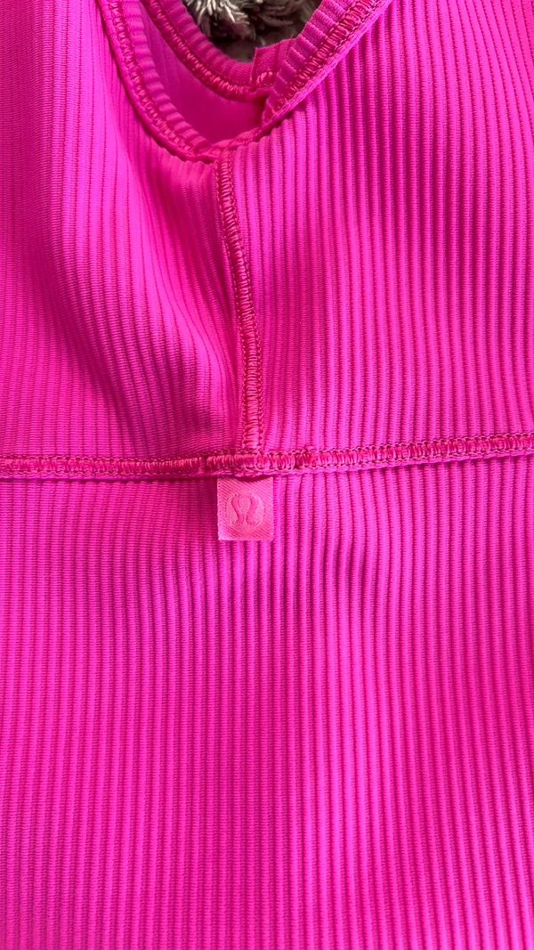 Pink Lululemon Ribbed Tank Top - Image 2