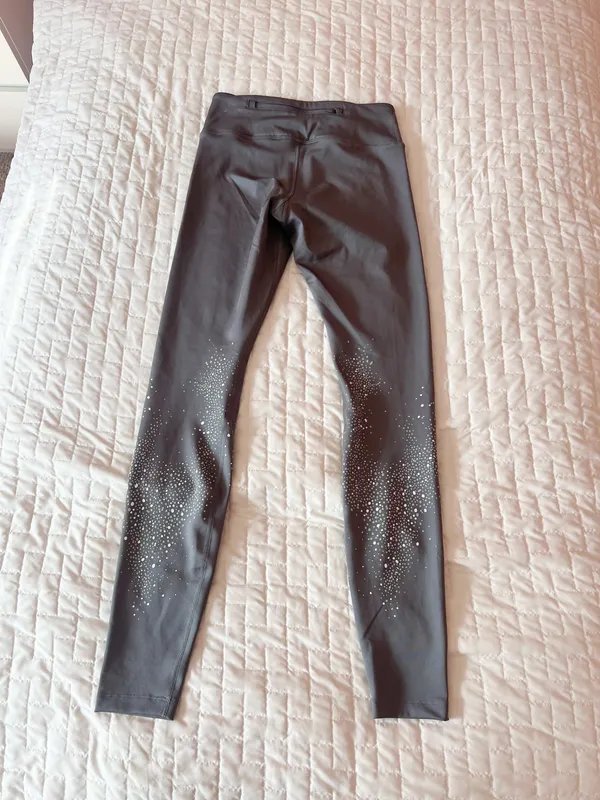 Nike Dri-Fit Grey Speckled Athletic Leggings Size XS - Image 3