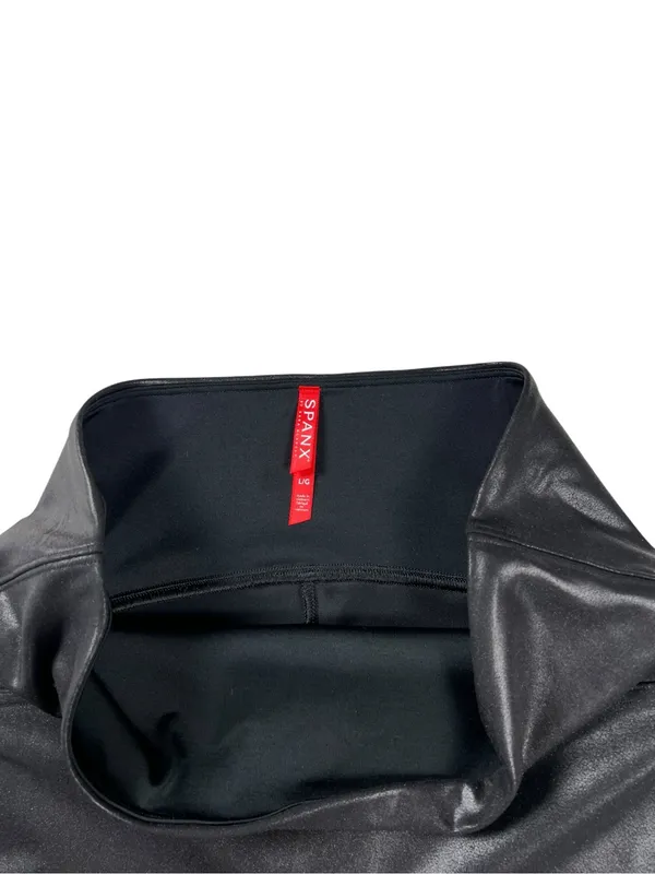 Spanx Quilted Moto Black High Rise Leggings Women’s Size Large - Image 7