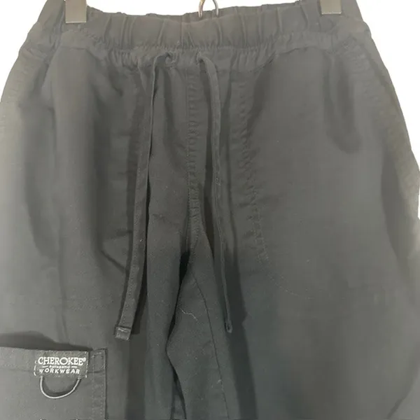 Cherokee Workwear Black Lightweight Medical Scrub Pants Women Sz XS - Image 7