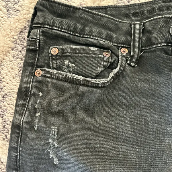 Black American Eagle Jeans - Image 5