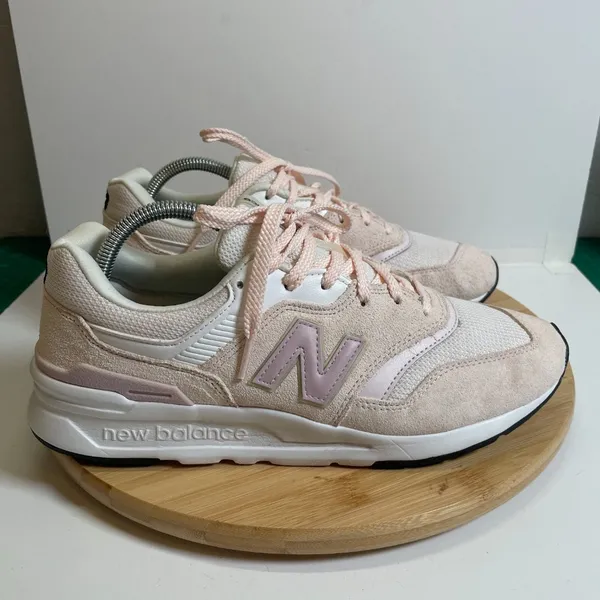 New Balance Women 10 Washed Pink White 997H Sneakers Mesh CW997HTV Athleisure - Image 3