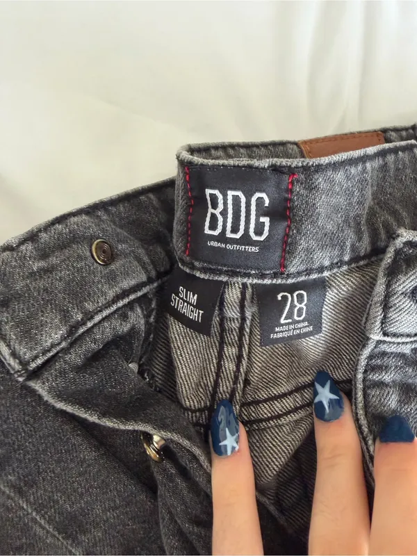 BDG Women's Distressed Charcoal Boyfriend Jeans - Image 3