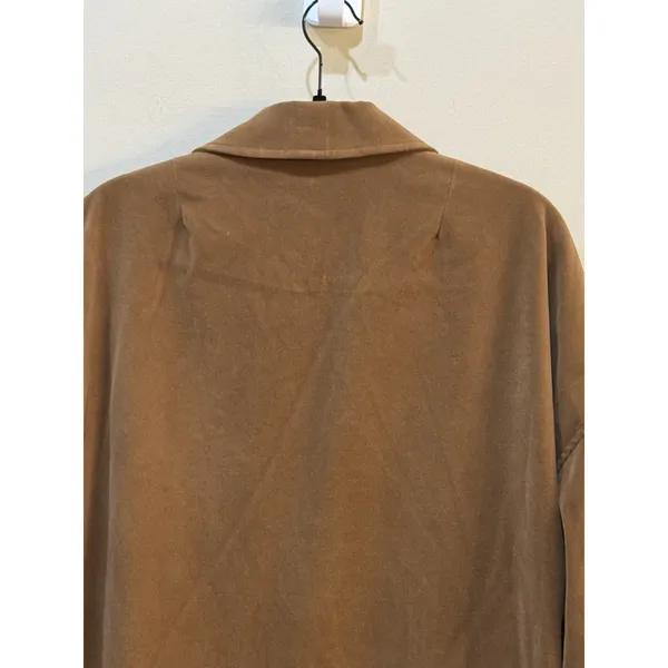 The Korner Anthropologie Chore Utility‎ Barn Long Velvet Coat Size 8 Oversized - Image 7