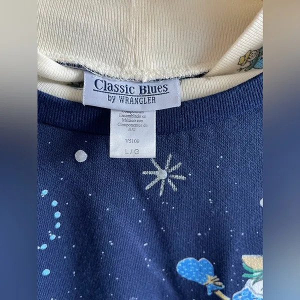 Wrangler Classic Blues Snowman Christmas Sweatshirt, Women's Size L - Image 5