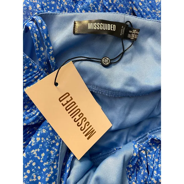 Missguided NWT Blue Floral Strappy Mini‎ Dress Size 4 - Image 2