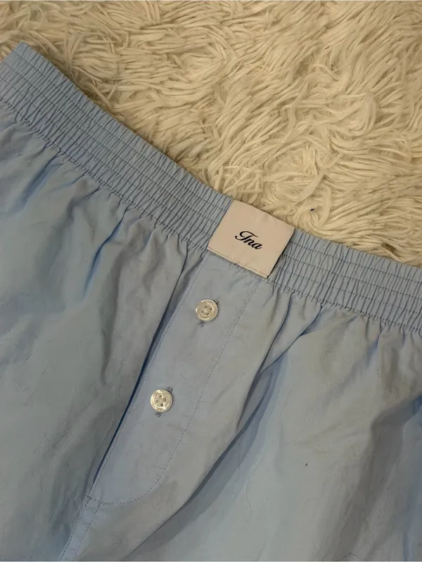 Aritzia TNA Sky Blue Cotton Boxers - Image 2