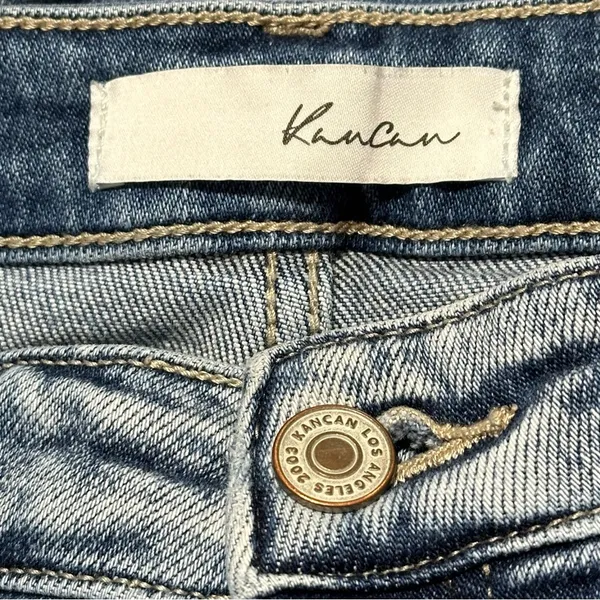 KanCan Women’s Size 15 31 Light Blue Wash High Rise Destroyed Ankle Skinny Jeans - Image 7