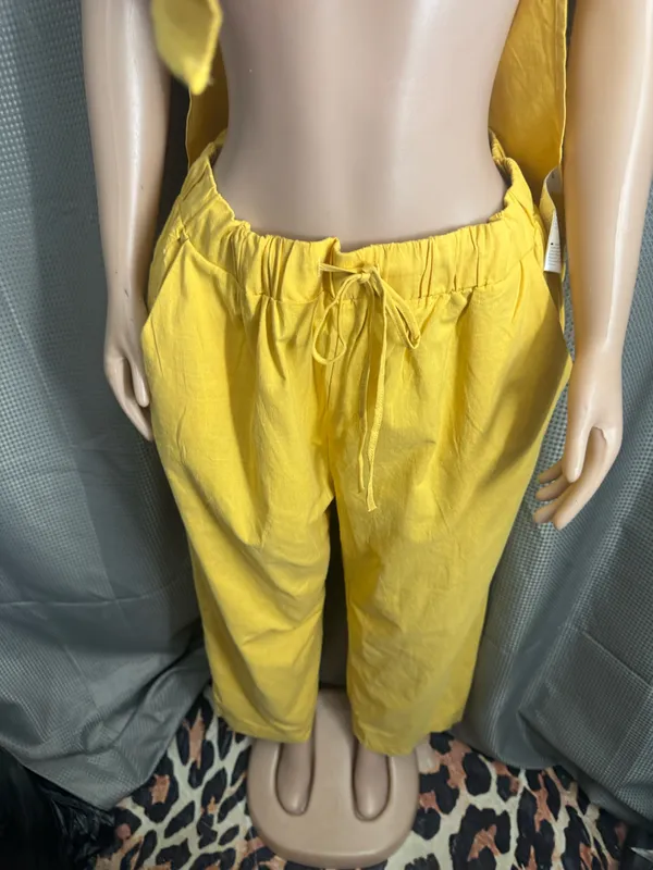 New size 2XL two piece set Yellow - Image 3