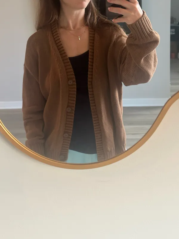 Gap Cardigan Knit Brown - Image 3