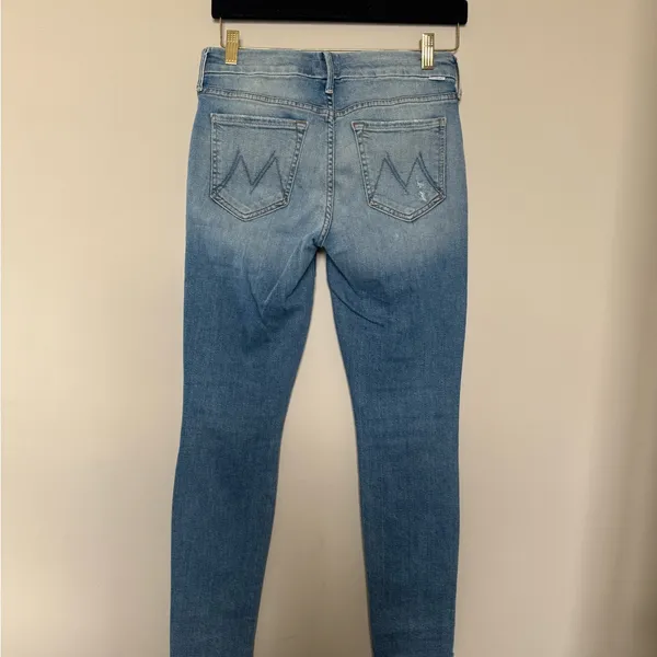 MOTHER Light Blue Skinny Jeans - Image 2