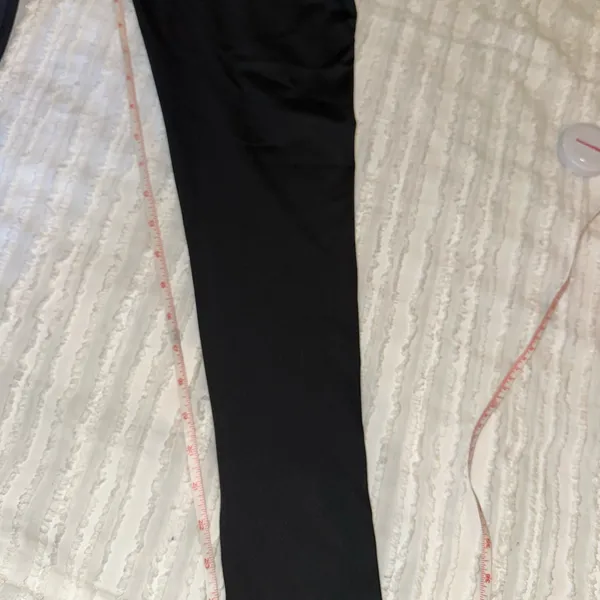 Nike Women's Black Leggings with White Logo - Image 6