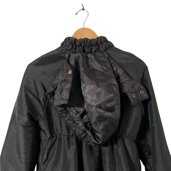 ANNA SUI For Target Y2K Vintage Black Puffer Jacket Coat Hoodie - Image 6