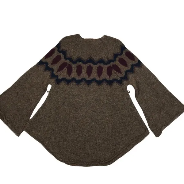 ANTHROPOLOGIE Mohair Wool Blend Sleeping On Snow Sweater-Tunic Women S Boho NWT - Image 4