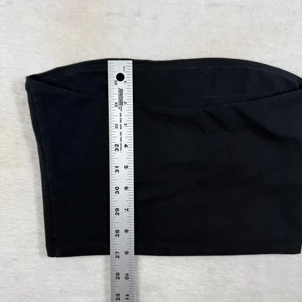 TNA Aritzia Black‎ Tube Top Bandeau Strapless Slim Fit Small - Image 7