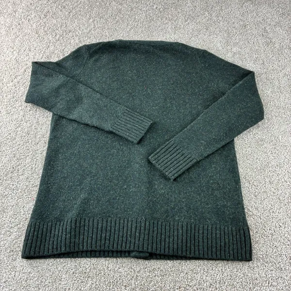 Madewell Cardigan Sweater Womens Small‎ Green Knit Ribbed Open Front Pockets - Image 5
