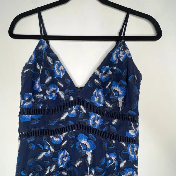 Bardot Saphire Floral Midi Dress Size Small - Image 6