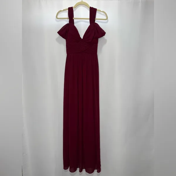NWOT Lulus Make Me Move Burgundy Maxi Dress - Image 7