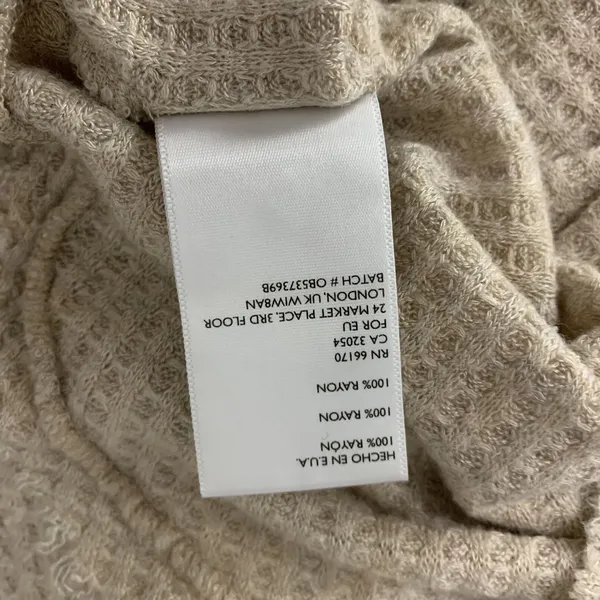 Urban Outfitters Cream V Neck Long Sleeve‎ Top Small Boho Slouchy Knit - Image 5