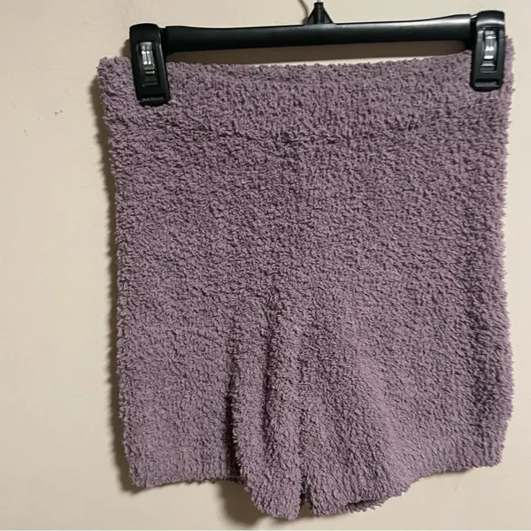Aritzia The Group Babaton Retrea Fuzzy Lounge Short Purple- Size Small - Image 4