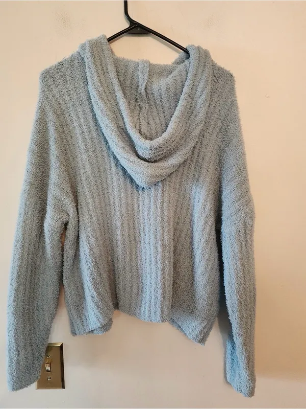 So blue hooded sweater size womens large - Image 2