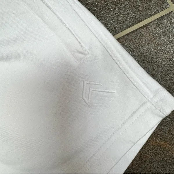 NEW Oner Active Classic Shorts Pull On Drawstring Sweatshorts White Small S - Image 5
