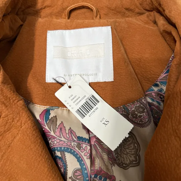 Anthropologie Biddle Moto Jacket Faux Suede - Image 4