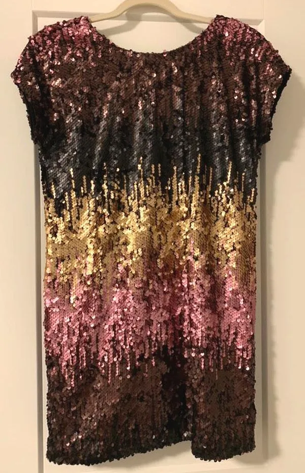 Sequin Low Back Shift Dress - Image 3