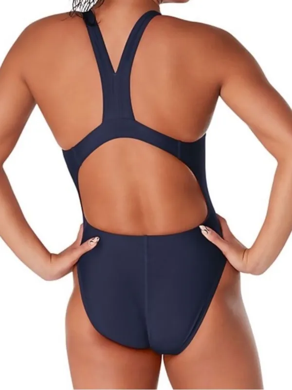 SPEEDO  ProLT Solid One Piece, Navy Blue, Size 30, NWT - Image 2