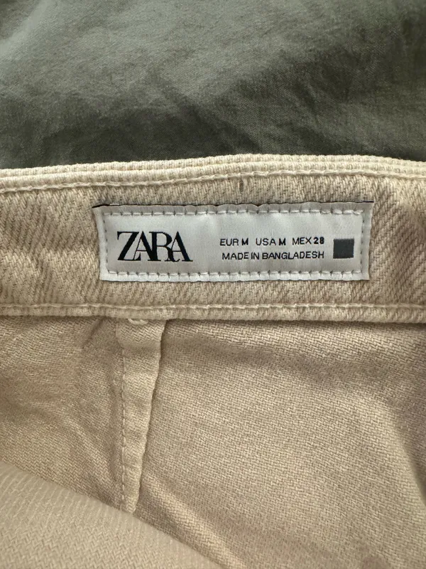 Zara Women’s Tan Asymmetrical Skort - Image 4