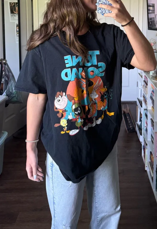 Tune Squad Tshirt Black Size XL - Image 3