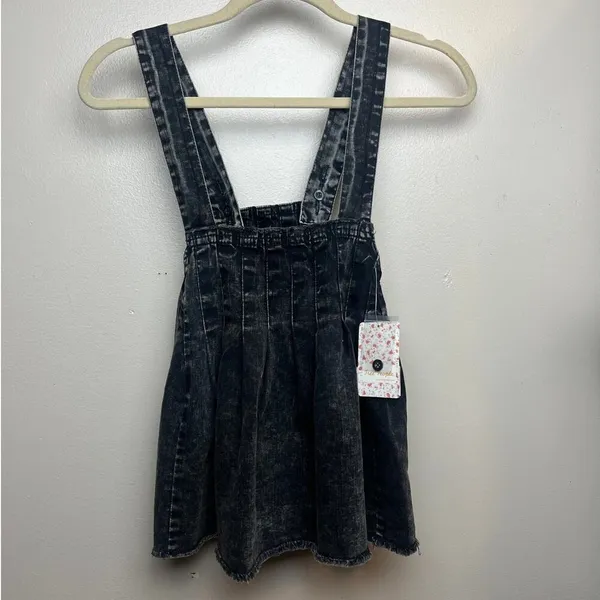 NWT Free People Marina Denim Top in Washed Black Sz. XS - Image 4
