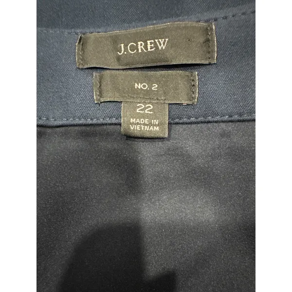 J.Crew No. 2 Pencil Skirt Navy Blue Stretch Cotton Blend Size 22 G0823 - Image 15