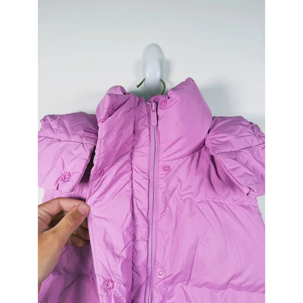 Lululemon Wunder Puff Super Cropped Vest Hooded Size 0 Dahlia Mauve Pink Outdoor - Image 12