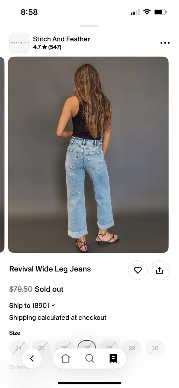Revival Wide Leg Jeans - Image 4