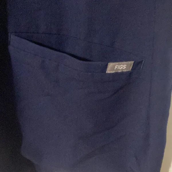 Figs Technical Collection 3 Pockets Women’s Size XL Blue Scrub Top - Image 2
