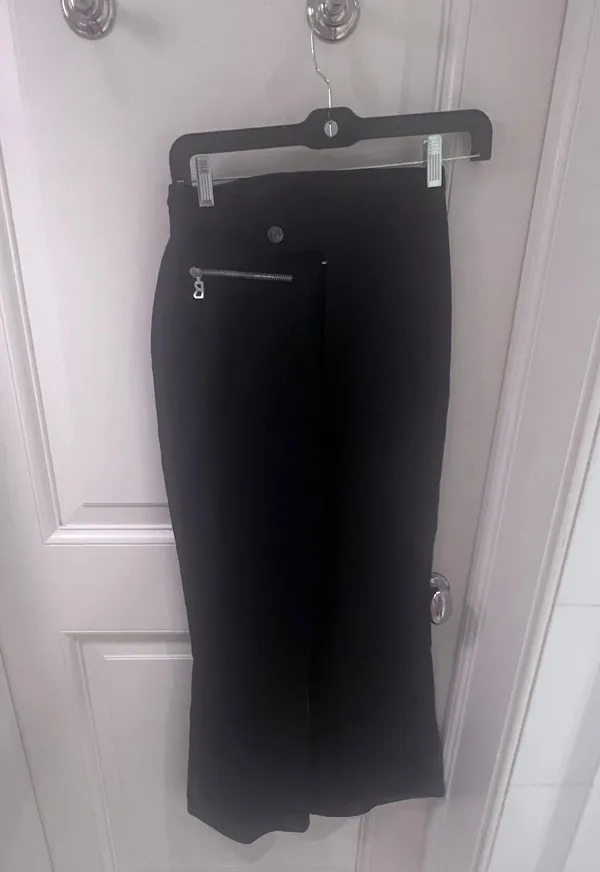 Bogner Womens Ankle Zip Leg Ski Snowboard Pant Black Zipper - Image 2