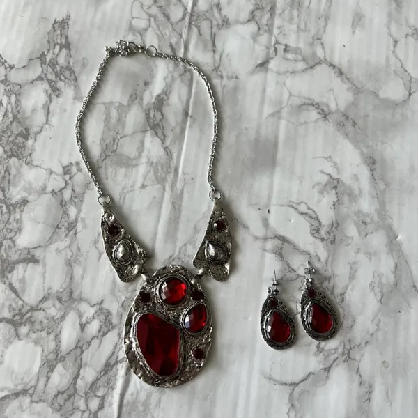 Boutique jewelry set Red - Image 2