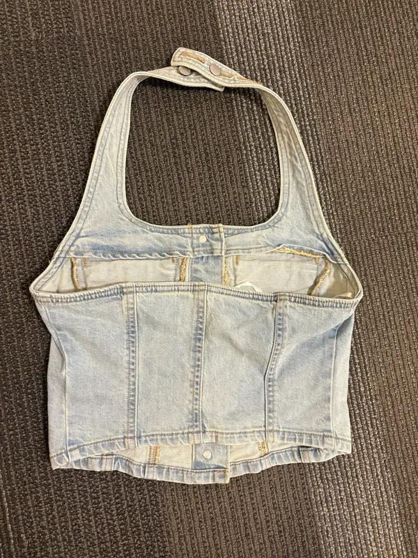 Denim top Blue Size XS - Image 2